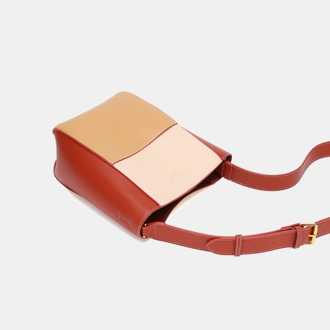 Hit Farbe Breitband Eimer Umhängetasche 2 Stück weibliche Handtasche mit Stofftasche 