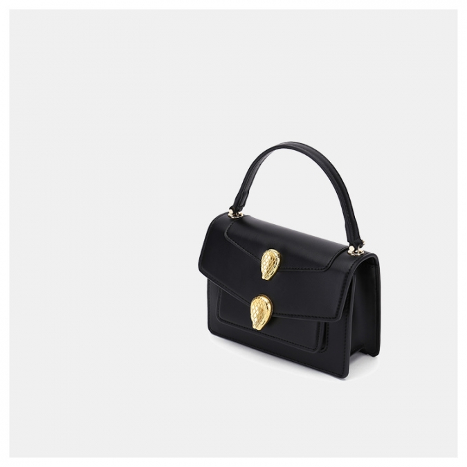 authentische Designerhandtasche Großhandel PU Leder quadratische Handtasche mit Schlangenkopfform Dekoration 